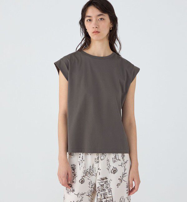 TOMORROWLAND collection「スーピマコットンジャージー フレンチスリーブプルオーバー」|Tシャツ・カットソー|