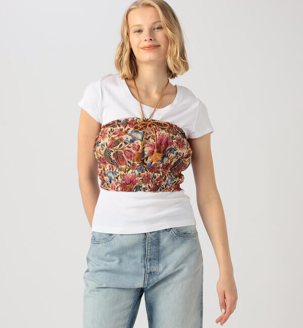 SOULEIADO「レーヨンエテプリント ビスチェ」|シャツ・ブラウス|