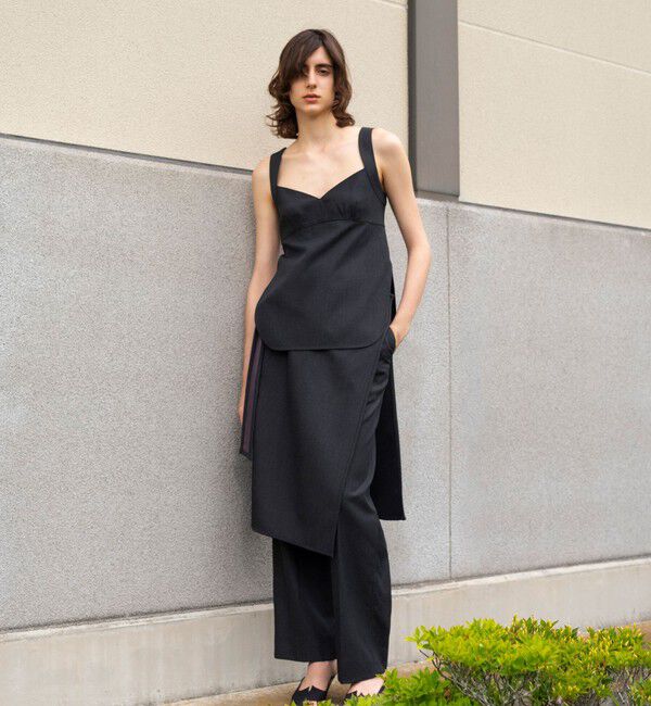 BACCA「ウールレーヨンツイル キャミソールトップ」|シャツ・ブラウス|