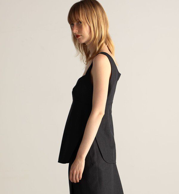 BACCA「ウールレーヨンツイル キャミソールトップ」|シャツ・ブラウス|