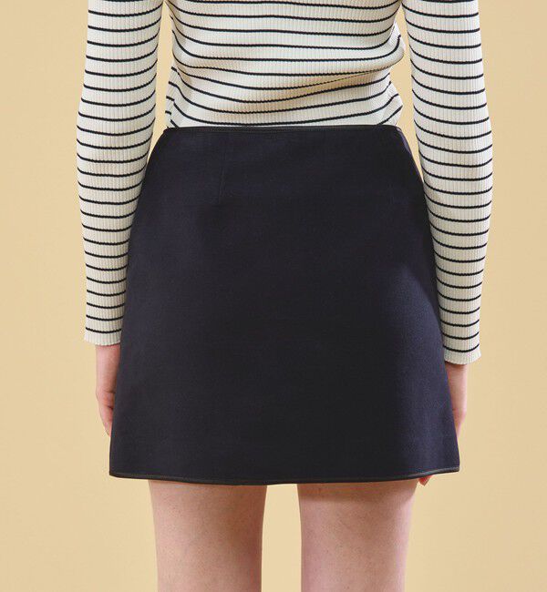 DES PRES「コットンモールスキン ミニスカート」|台形|