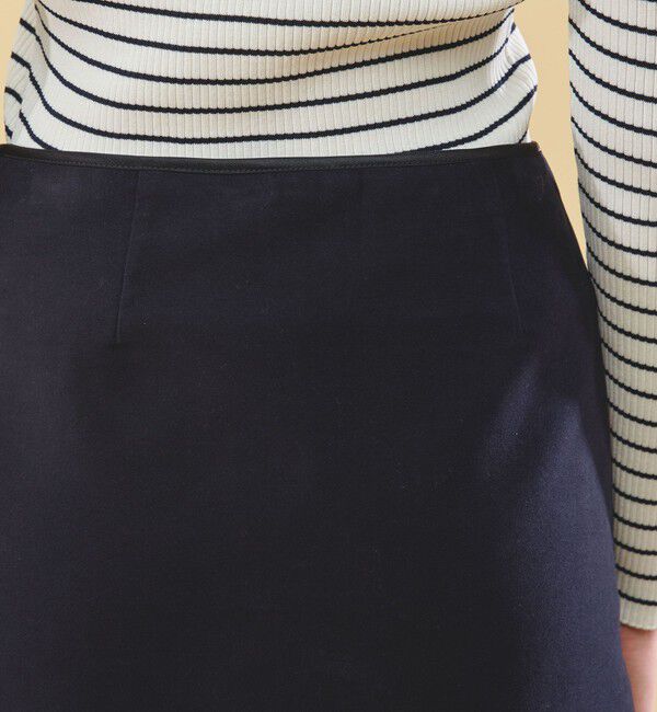 DES PRES「コットンモールスキン ミニスカート」|台形|