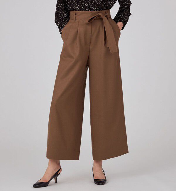 Ballsey「ライトカルゼ ベルテッドパンツ」|スラックス|