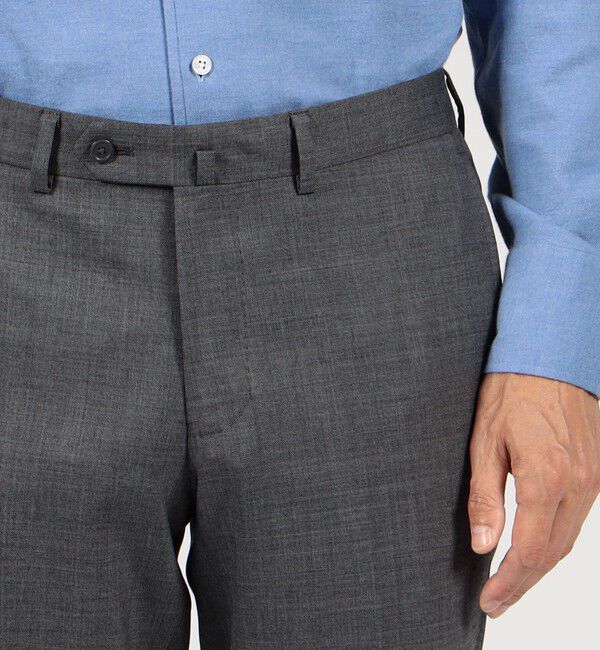 TOMORROWLAND MENS「Super120'sストレッチウールツイル スリムスラックス」|スラックス|