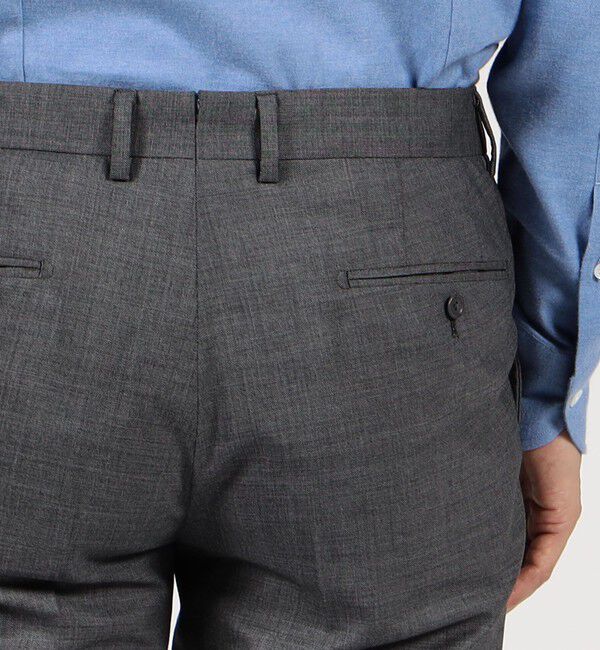 TOMORROWLAND MENS「Super120'sストレッチウールツイル スリムスラックス」|スラックス|