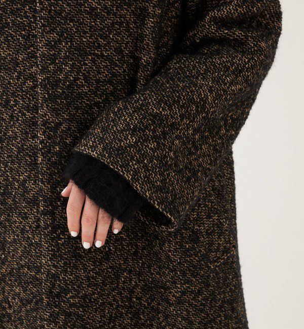 GALERIE VIE「バードドッグ ラグランスリーブコート」|ノーカラーコート|