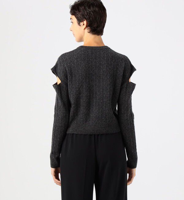 Edition「スリットスリーブケーブルニットプルオーバー」|ニット・セーター|