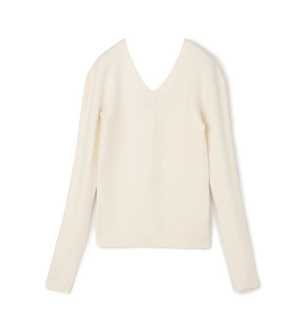 Edition「ストレッチラムVネックプルオーバー」|ニット・セーター|11 ホワイト