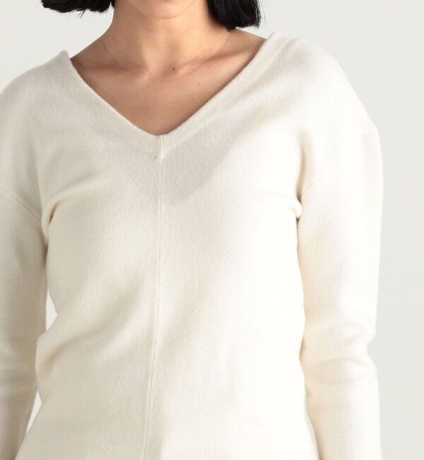 Edition「ストレッチラムVネックプルオーバー」|ニット・セーター|