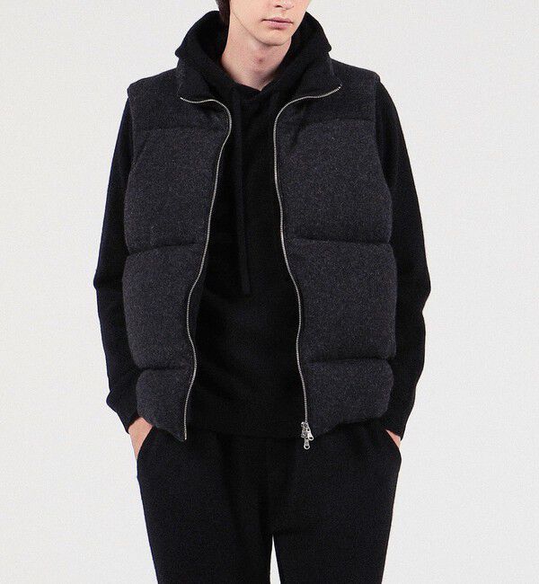 TOMORROWLAND MENS「カシミヤ ニットダウンベスト」|ダウンベスト・ベスト|