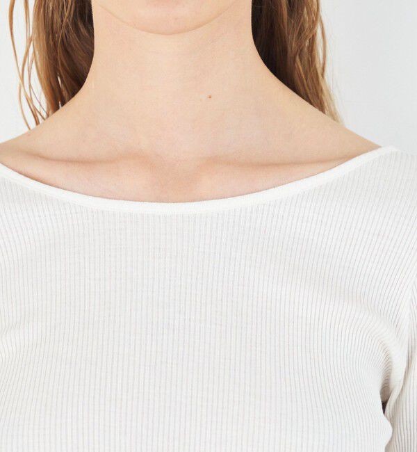 DES PRES「シルクコットンリブ ラウンドネックプルオーバー」|Tシャツ・カットソー|