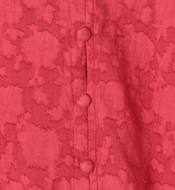 SOULEIADO「コットンカットジャカード クロップドブラウス」|シャツ・ブラウス|