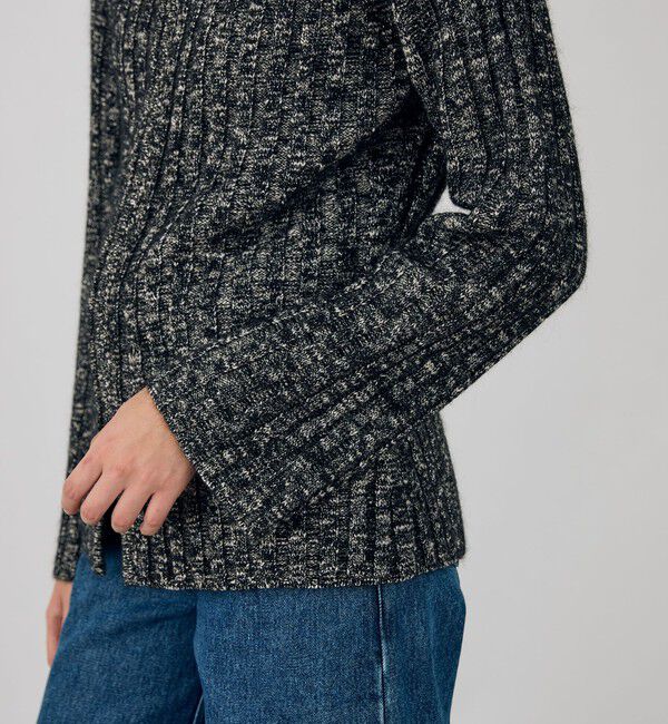 DES PRES「アルパカミックススラブ ジップアップブルゾン」|ブルゾン・スタジャン|