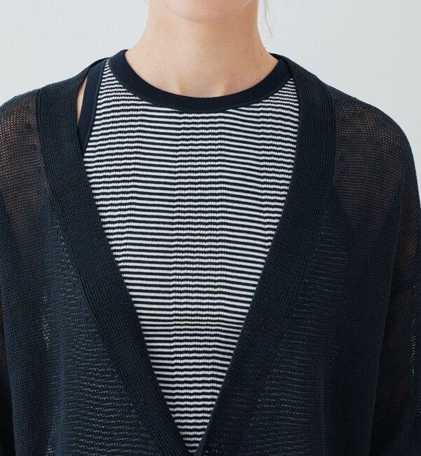 GALERIE VIE「リネンコード Ｖネックカーディガン」|カーディガン|