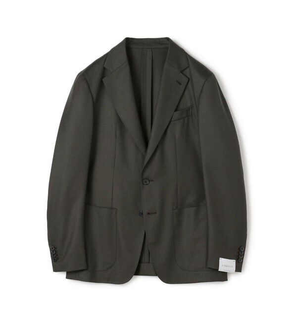 TOMORROWLAND BUYING WEAR「CARUSO BUTTERFLY JK ウールシングルブレステッド 2Bジャケット」|テーラードジャケット|55 グリーン