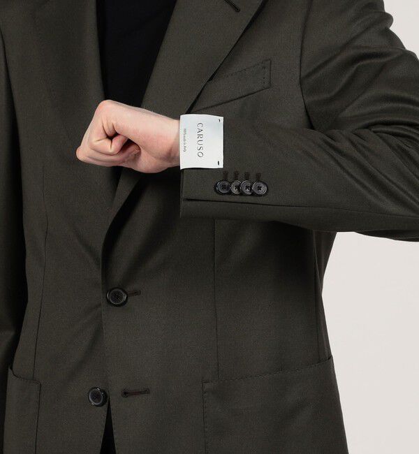 TOMORROWLAND BUYING WEAR「CARUSO BUTTERFLY JK ウールシングルブレステッド 2Bジャケット」|テーラードジャケット|