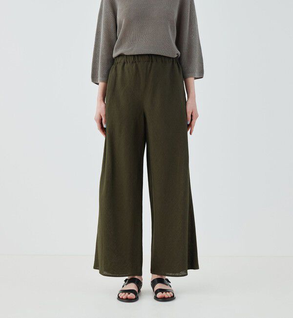 GALERIE VIE「リネンポプリン イージーワイドパンツ」|その他|