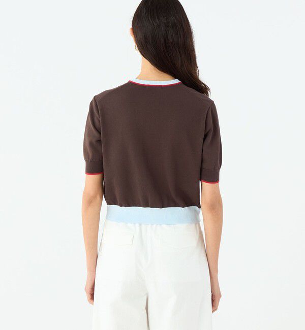 MACPHEE「ドライコットン ハーフスリーブカーディガン」|カーディガン|