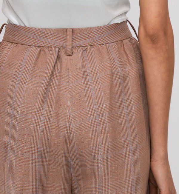 BACCA「レーヨンリネン グレンチェックハーフパンツ」|その他|