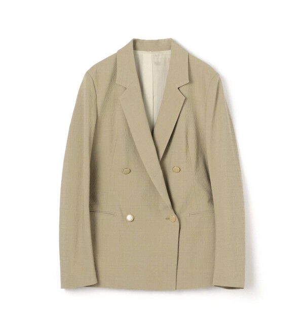 BACCA「シアサッカー ダブルジャケット」|テーラードジャケット|43 ベージュ