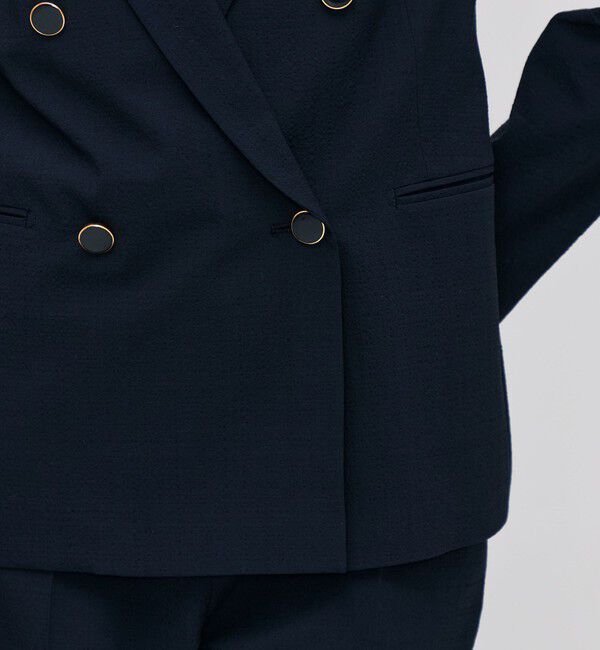 BACCA「シアサッカー ダブルジャケット」|テーラードジャケット|