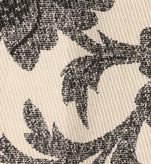 CABaN「モノトーンフラワープリント フレアパンツ」|チノ|