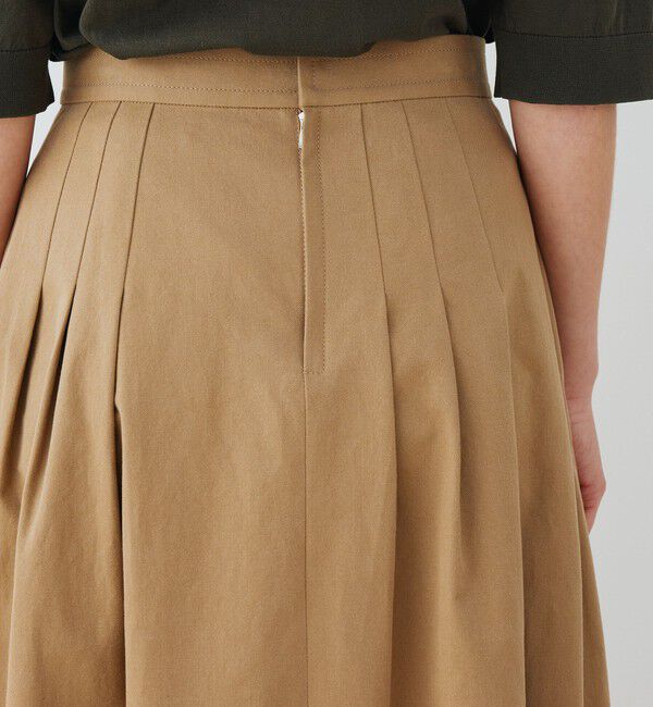 GALERIE VIE「ノンマーセライズドコットン ランダムタックスカート」|スカート|