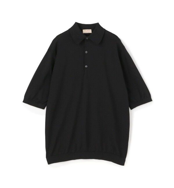 TOMORROWLAND MENS「【別注】JOHN SMEDLEY コットン ポロカラーニット」|ニット・セーター|19 ブラック