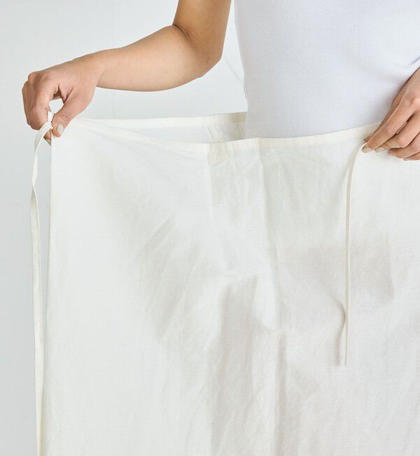 Edition「リネングログラン ラップスカート」|スカート|