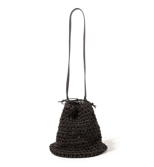 TOMORROWLAND GOODS「MANY RHIZOMES ACAI BASKET」|かごバッグ|49 ダークブラウン