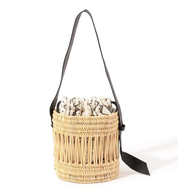 TOMORROWLAND GOODS「KECH LES ESSENTIAL ONE SHOULDER M バスケットバッグ」|かごバッグ|43 ベージュ