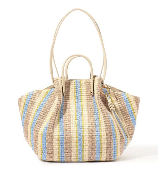 TOMORROWLAND GOODS「Atelier TOMORROWLAND SHELL バッグ」|かごバッグ|64 ブルー系