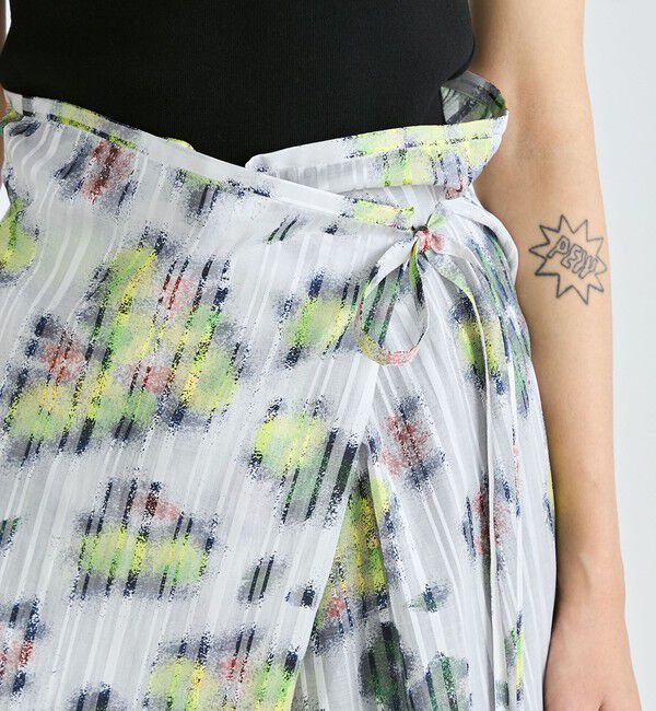 Edition「フラワープリント ラップスカート」|スカート|