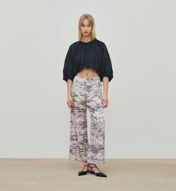 DES PRES「コットンストレッチポプリン クロップドバブルブルゾン」|ブルゾン・スタジャン|