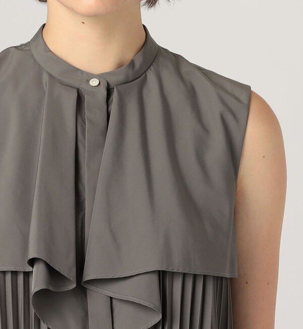 Ballsey「スパンブロード フロントドレープブラウス」|シャツ・ブラウス|