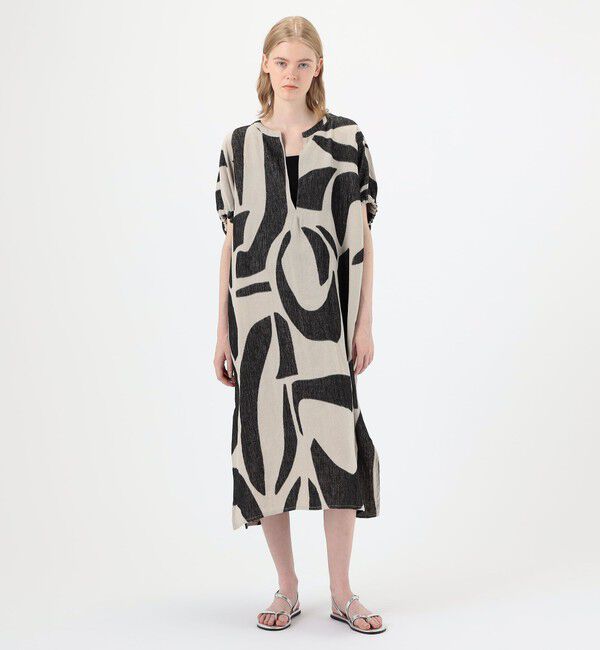 TOMORROWLAND GOODS「HAVERSACK リネンジャカード ワンピース」|ワンピース|