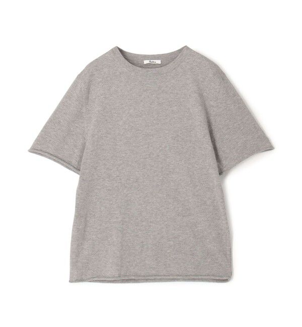 Edition「コットンカシミヤ ハーフスリーブニット」|ニット・セーター|16 グレー系