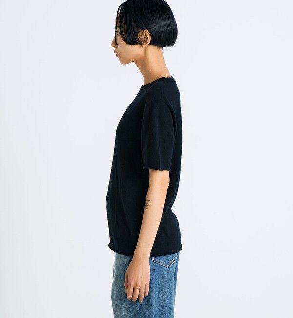 Edition「コットンカシミヤ ハーフスリーブニット」|ニット・セーター|