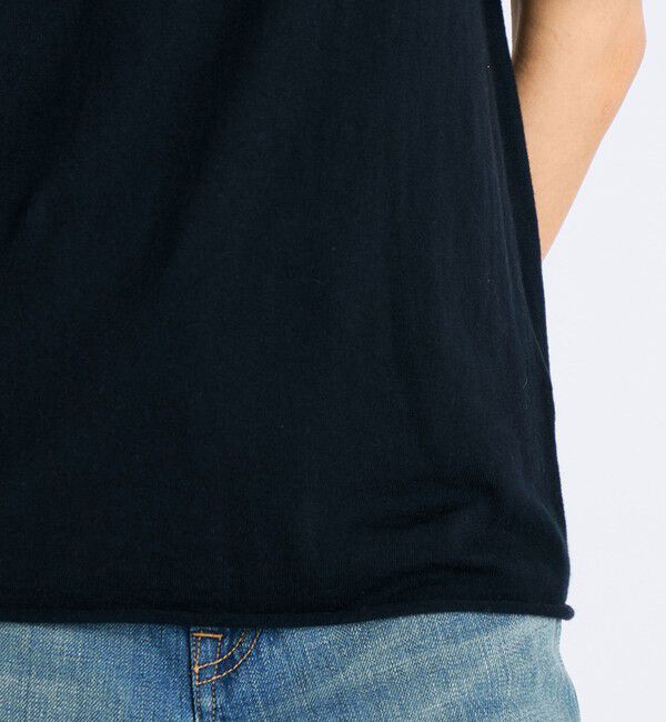 Edition「コットンカシミヤ ハーフスリーブニット」|ニット・セーター|