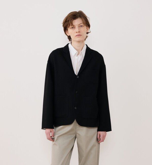 GALERIE VIE「ウールダブルクレープ スリーボタンジャケット」|テーラードジャケット|