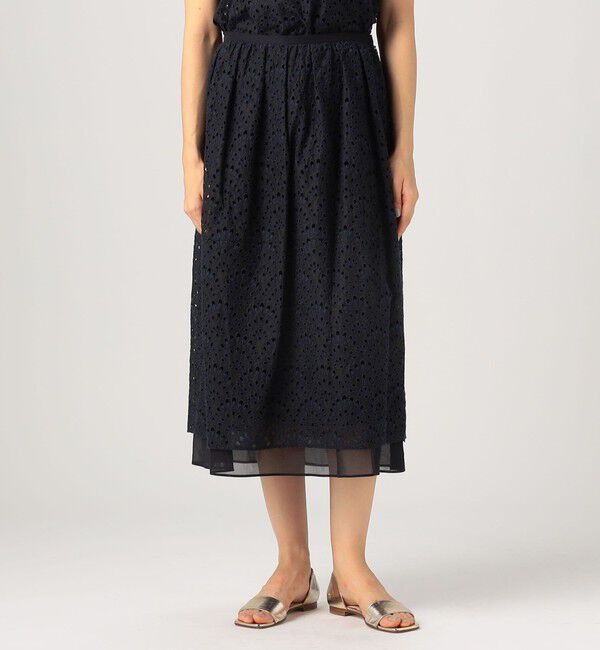 TOMORROWLAND collection「ピーコックエンブロイダリー コクーンスカート」|スカート|