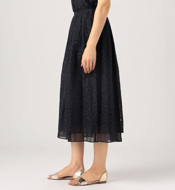 TOMORROWLAND collection「ピーコックエンブロイダリー コクーンスカート」|スカート|