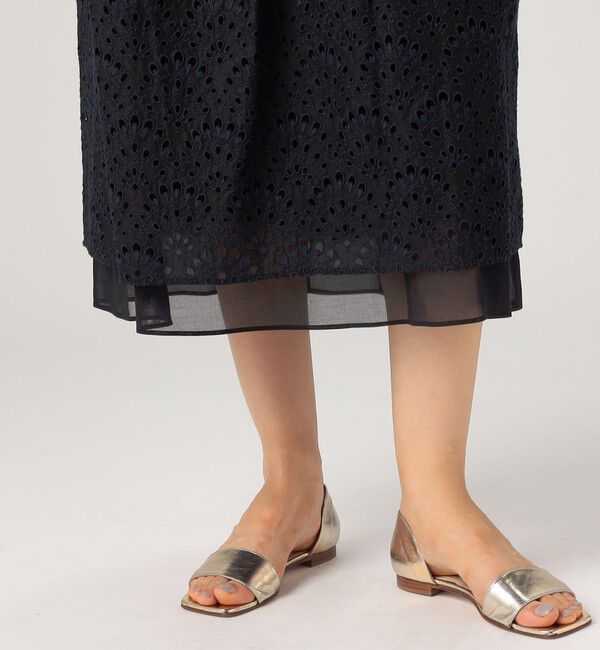 TOMORROWLAND collection「ピーコックエンブロイダリー コクーンスカート」|スカート|