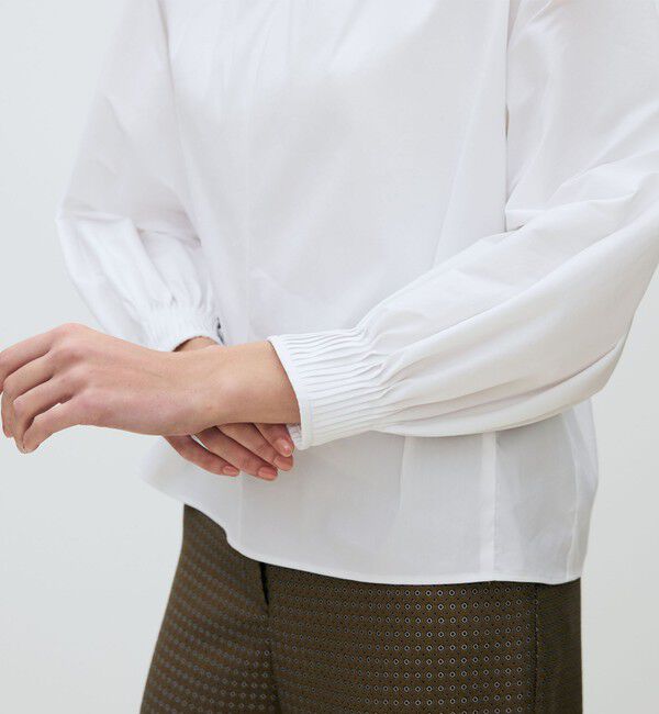 TOMORROWLAND collection「【WEB先行予約】ストレッチブロード ドルマンパフブラウス」|シャツ・ブラウス|