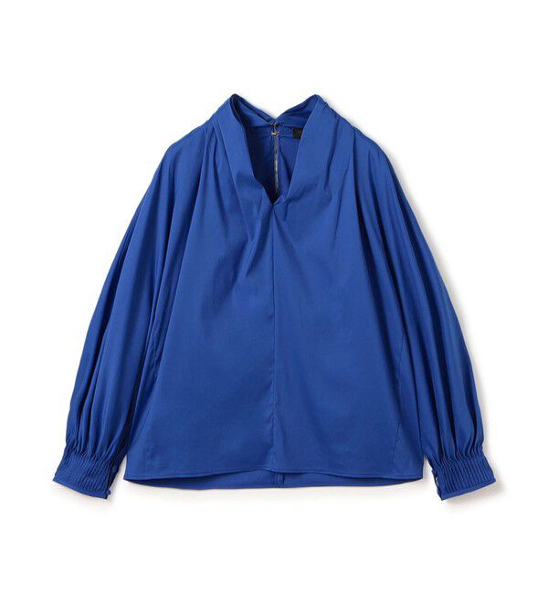 TOMORROWLAND collection「【WEB先行予約】ストレッチブロード ドルマンパフブラウス」|シャツ・ブラウス|65 ブルー