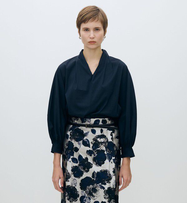 TOMORROWLAND collection「【WEB先行予約】ストレッチブロード ドルマンパフブラウス」|シャツ・ブラウス|