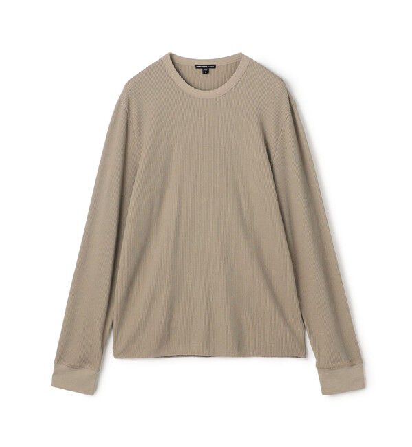 JAMES PERSE「コットンリネンワッフル ロングスリーブカットソー MCLW3747」|Tシャツ・カットソー|43 ベージュ