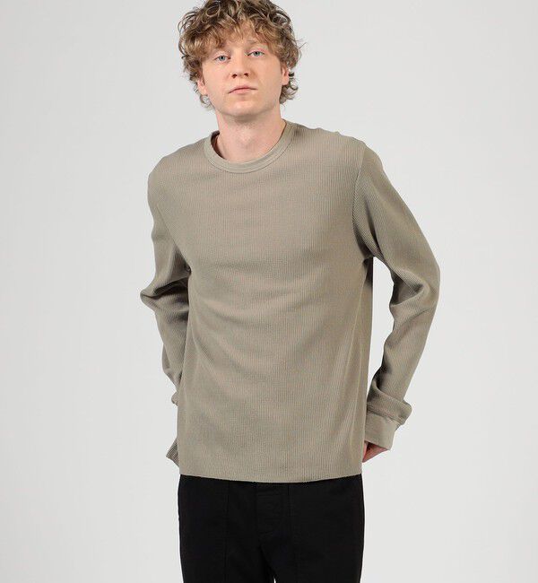 JAMES PERSE「コットンリネンワッフル ロングスリーブカットソー MCLW3747」|Tシャツ・カットソー|