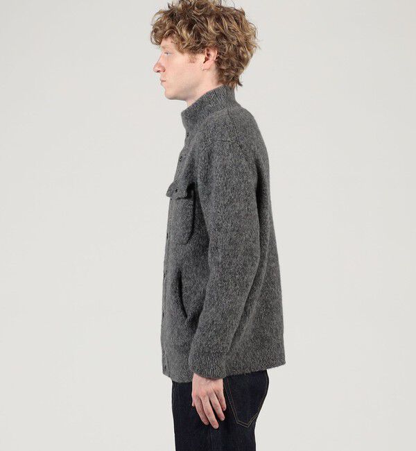 TOMORROWLAND MENS「ウールカシミヤシルク スタンドカラーニットブルゾン」|ニット・セーター|