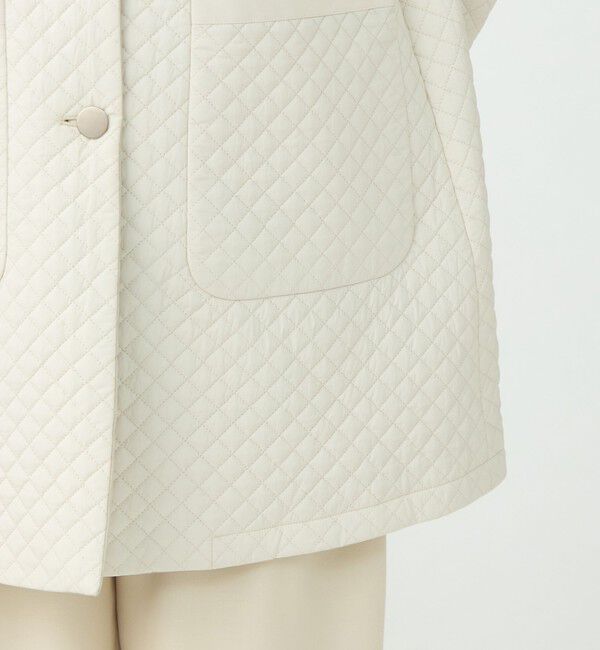 Ballsey「パデットリバーキルティング リバーシブルハーフコート」|ステンカラーコート|